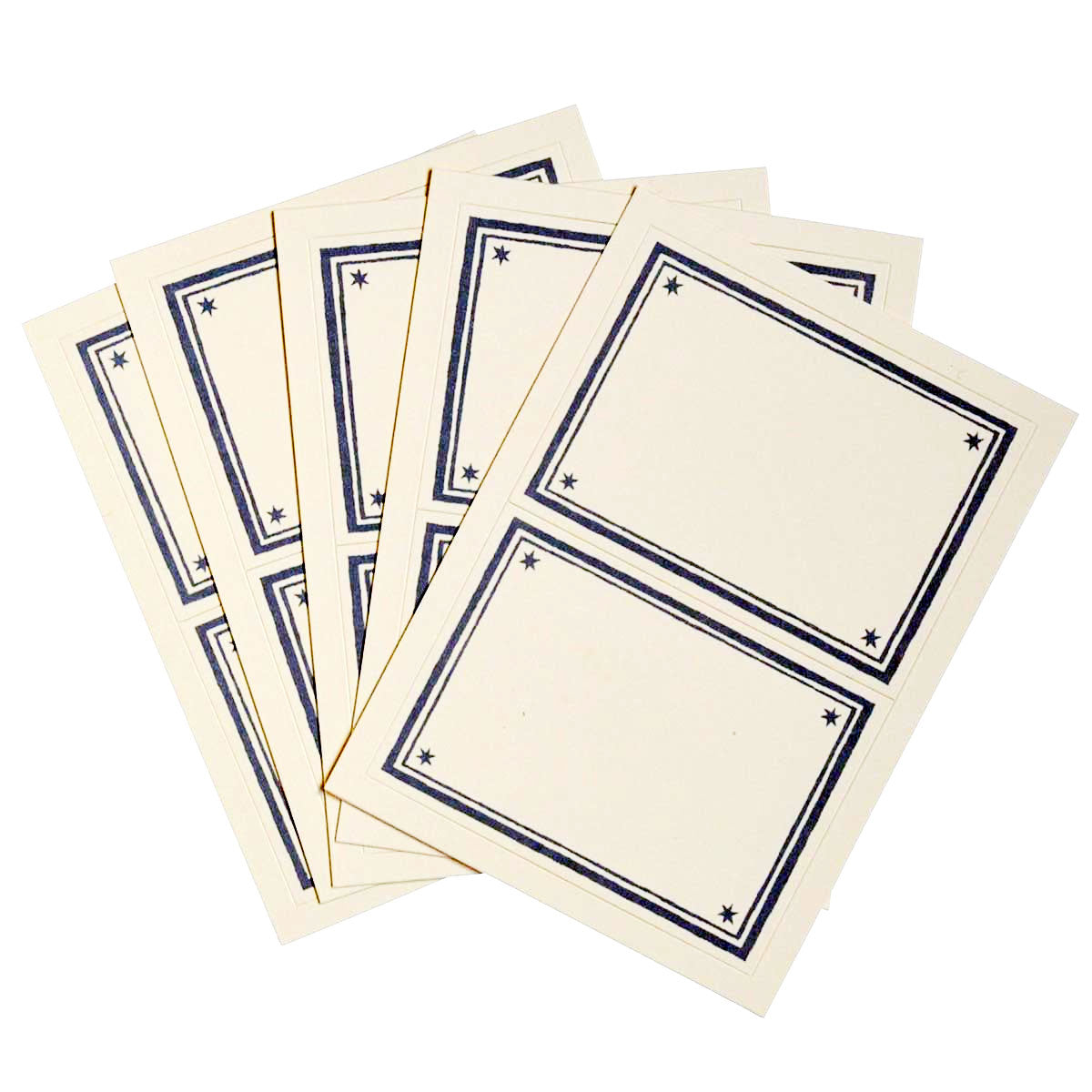 10 Large Labels Scumble Blue