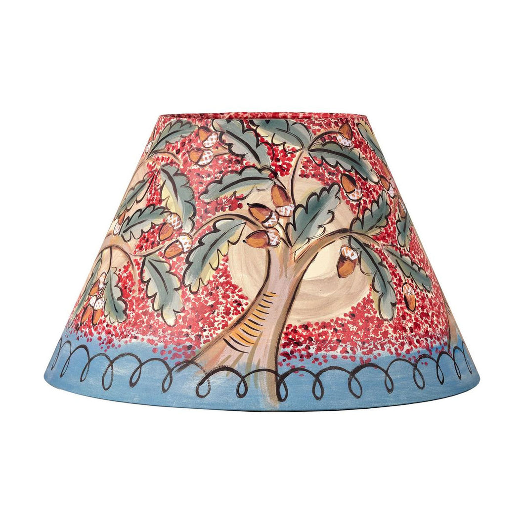 Red and Blue Acorn Medium Cone Lampshade