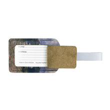 Load image into Gallery viewer, Leather Luggage Tag Monet Waterloo Bridge, Overcast
