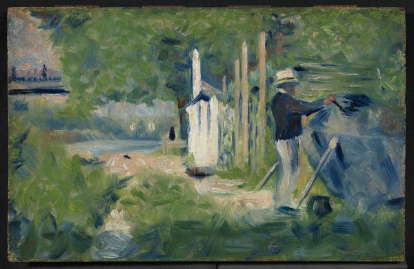 PC Georges Seurat Man Painting a Boat