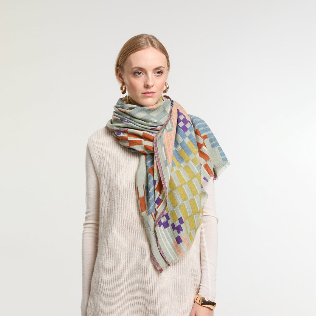 Scarf Wool Motion Pastel