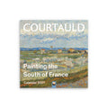 Calendar cover featuring a landscape painting by Van Gogh with 'Courtauld' and 'Painting the South of France' text.