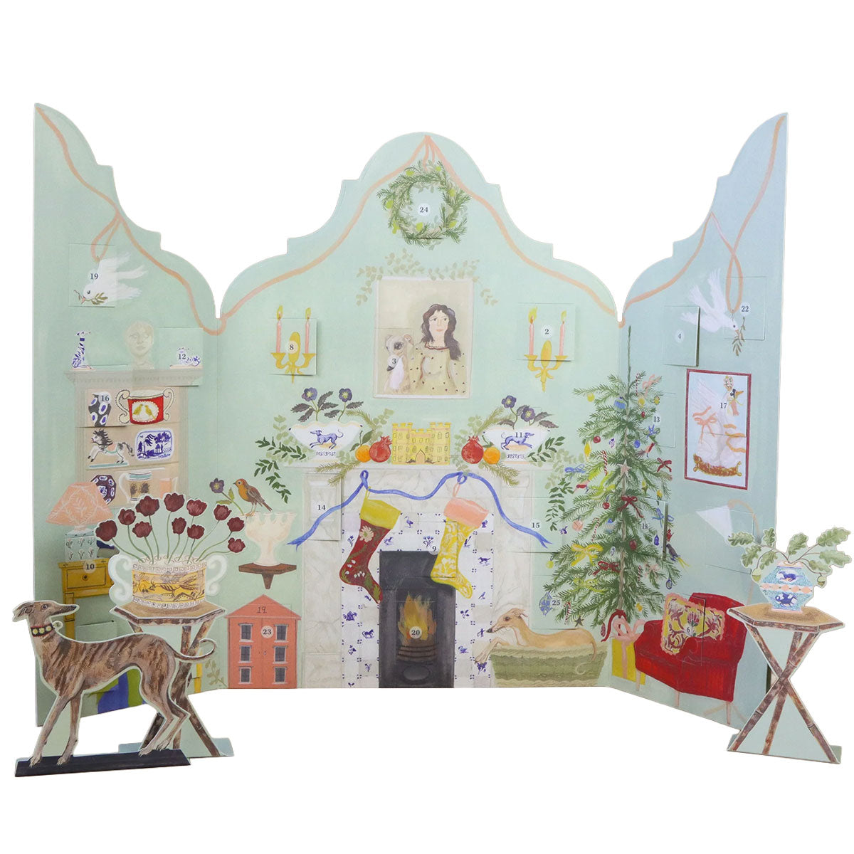 Festive Dutch Gable Advent Calendar