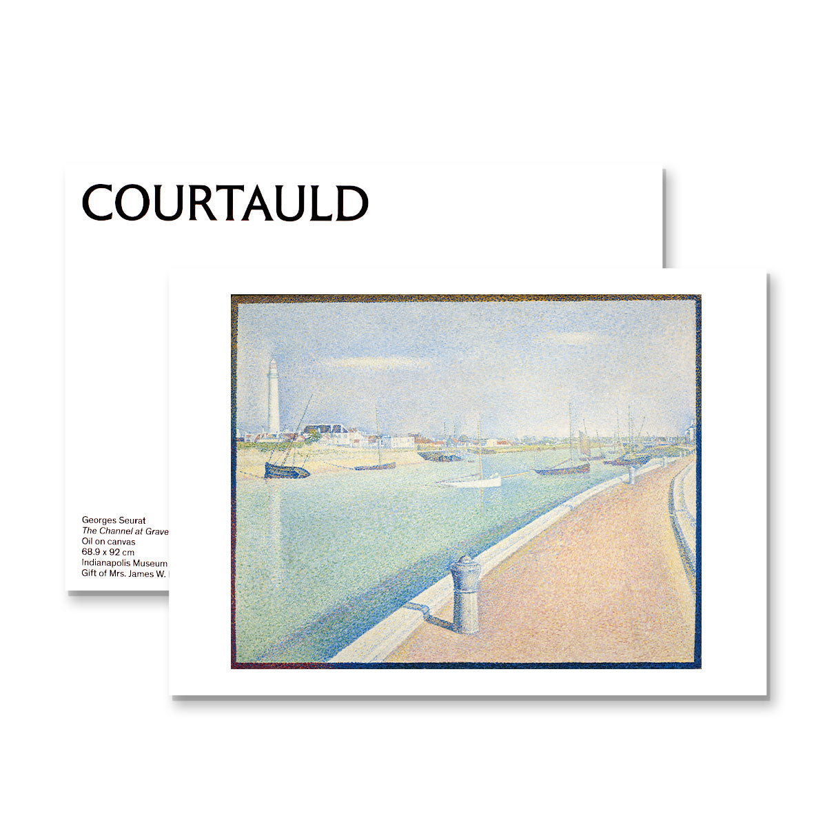 Postcard Seurat The Channel of Gravelines: Petit-Fort-Philippe