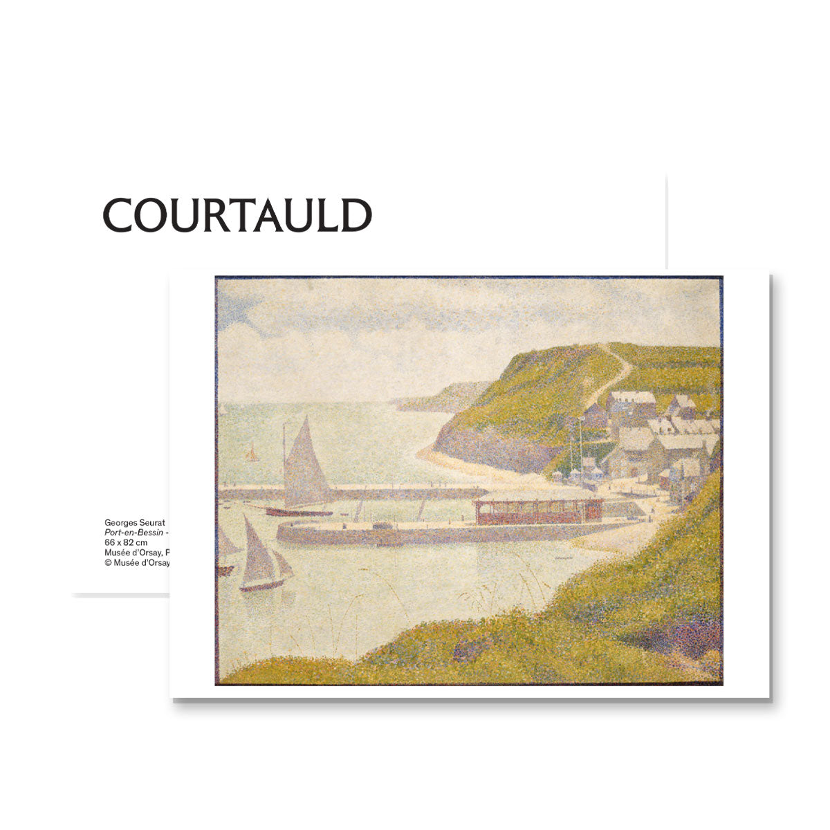 Postcard Seurat Port-en-Bessin - The Outer Harbour (High Tide)