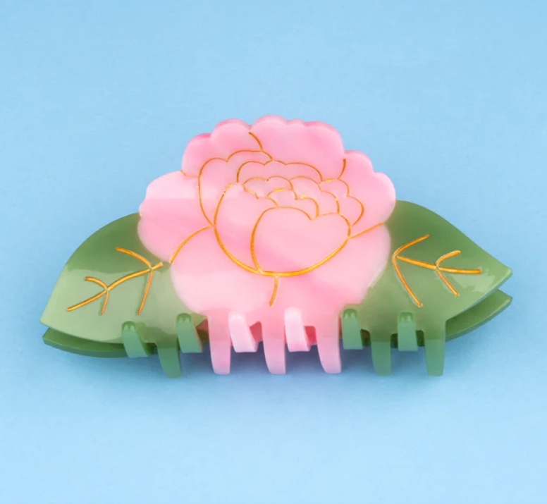 Hairclip Pink Peony