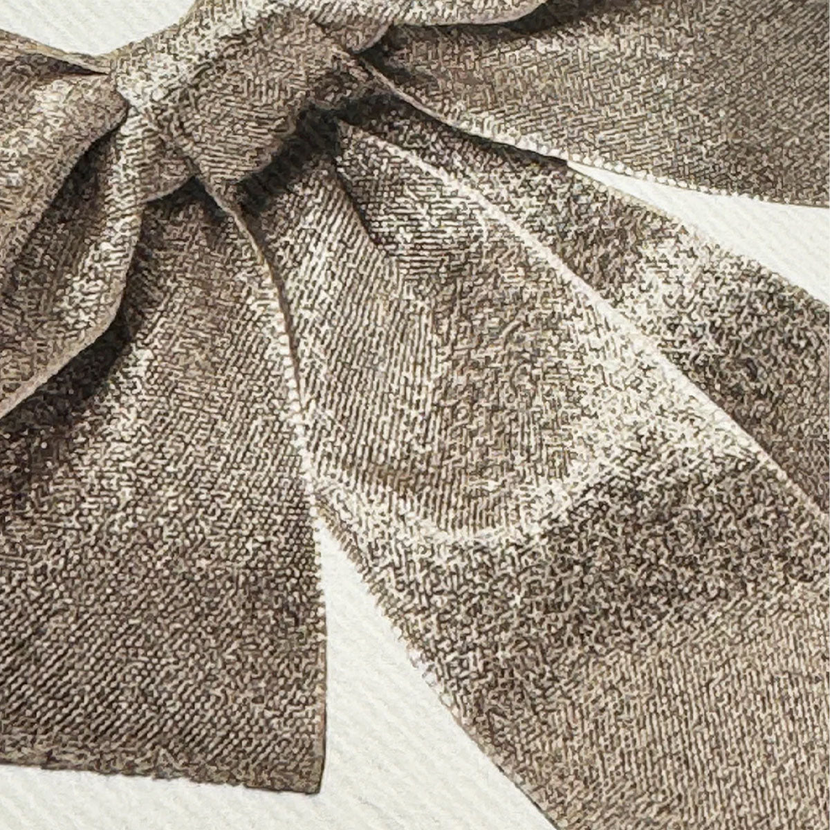 Greetings Card Silver Bow