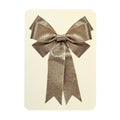 Greetings Card Silver Bow