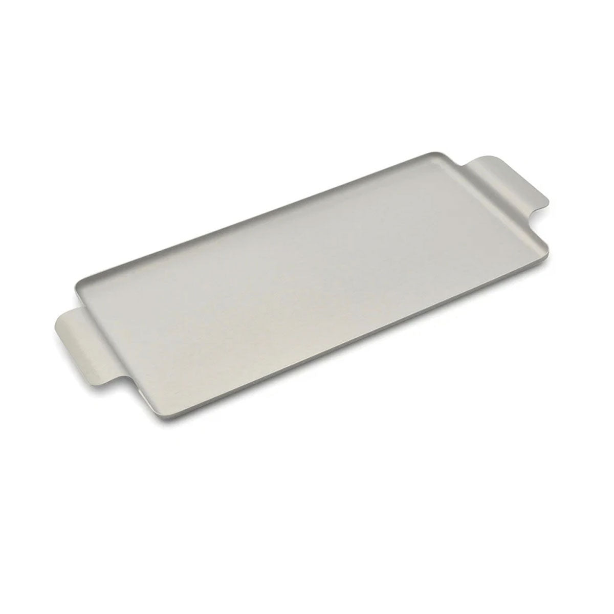 Canape Tray Brushed Silver