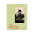 Book cover of 'The Bloomsbury Photographs' with a black and white photo of a woman on a green background