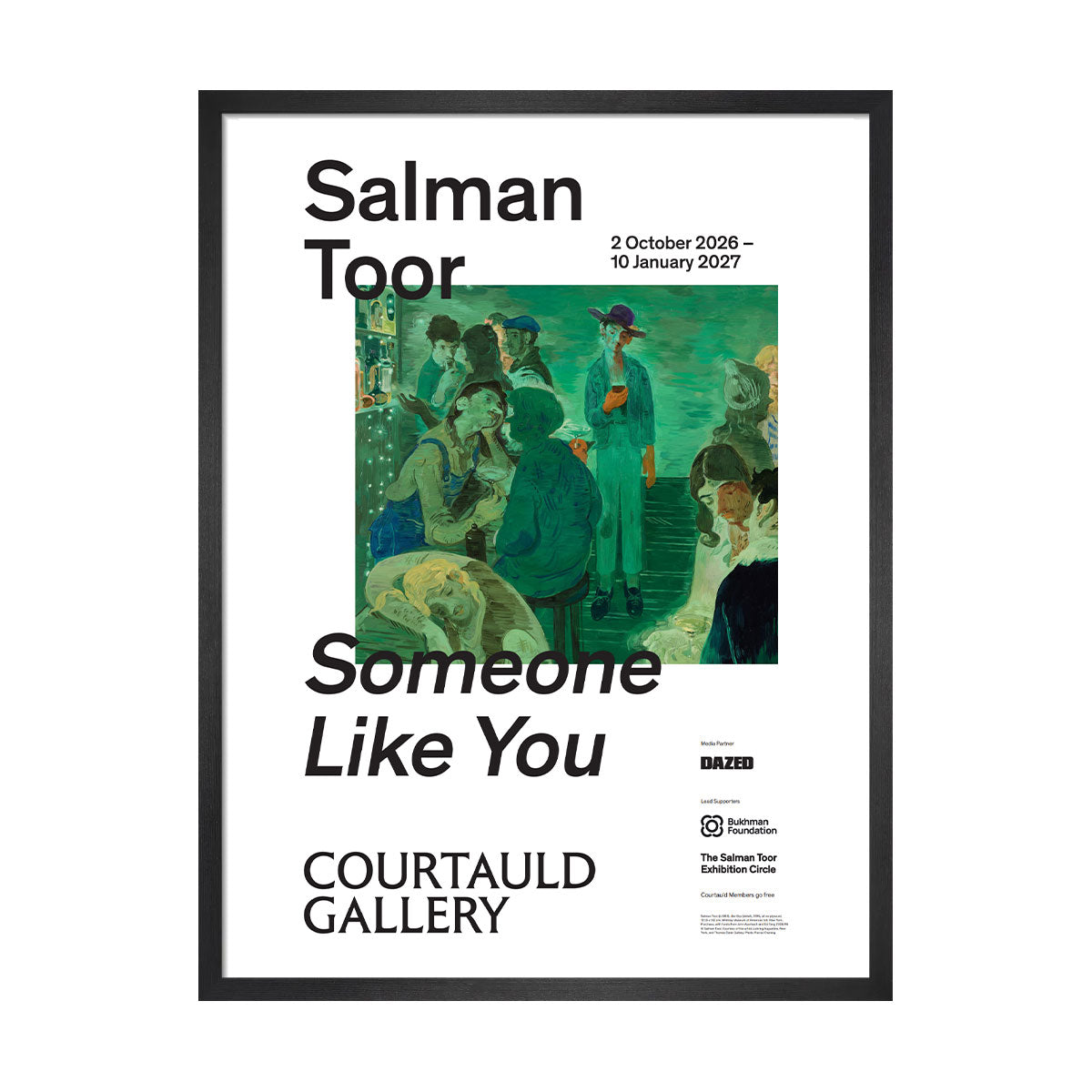 Exhibition Poster Salman Toor
