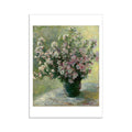 Claude Monet Vase of Flowers Postcard