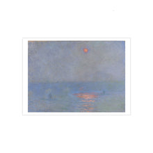 Load image into Gallery viewer, PC Monet and London Waterloo Bridge, Effect of Sunlight in the Fog
