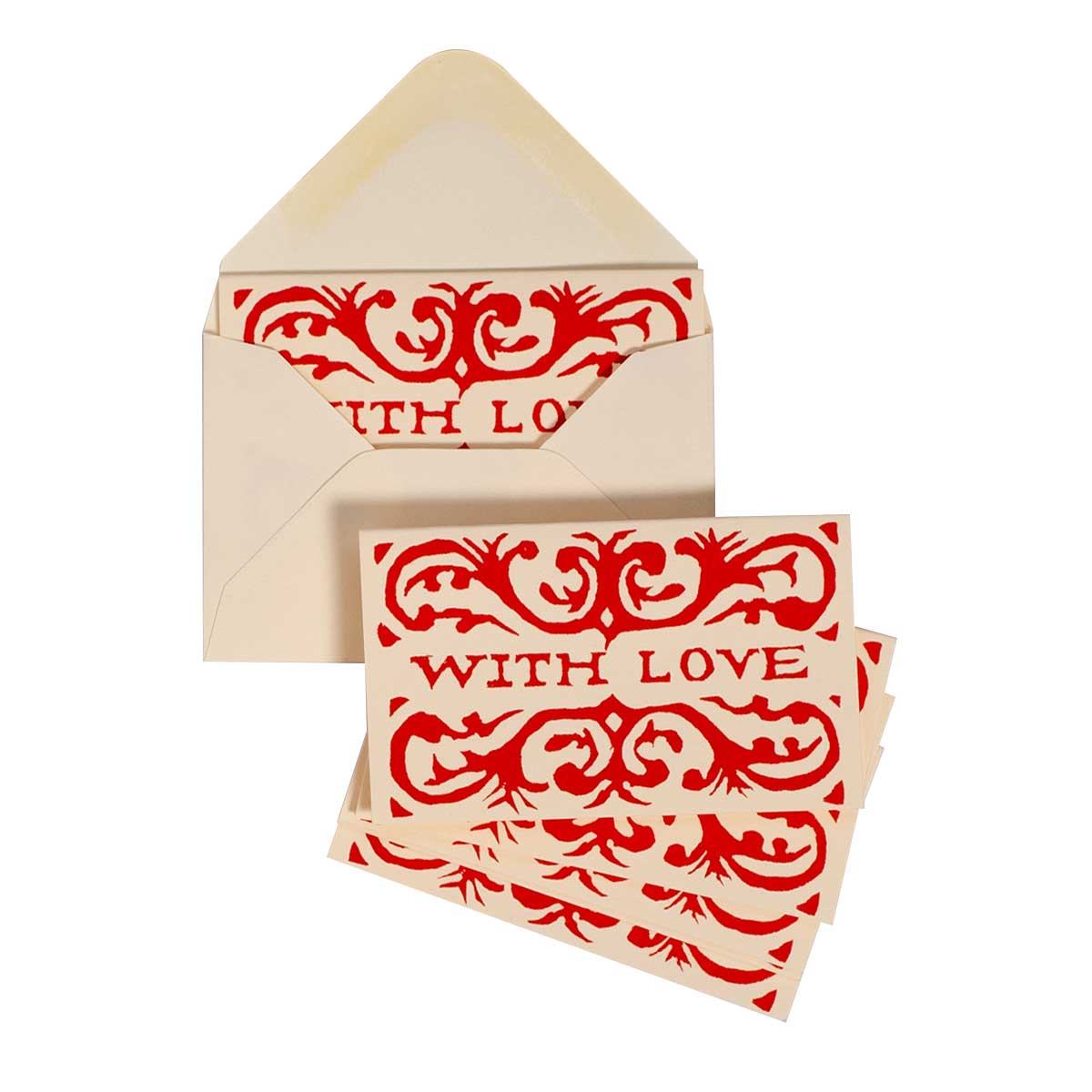 Pack of Arabesque With Love Gift Cards Red