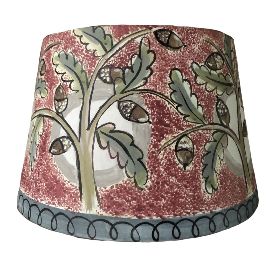 Dark Acorn Medium Square Lampshade