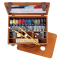Oil Paint Set Wooden Deluxe