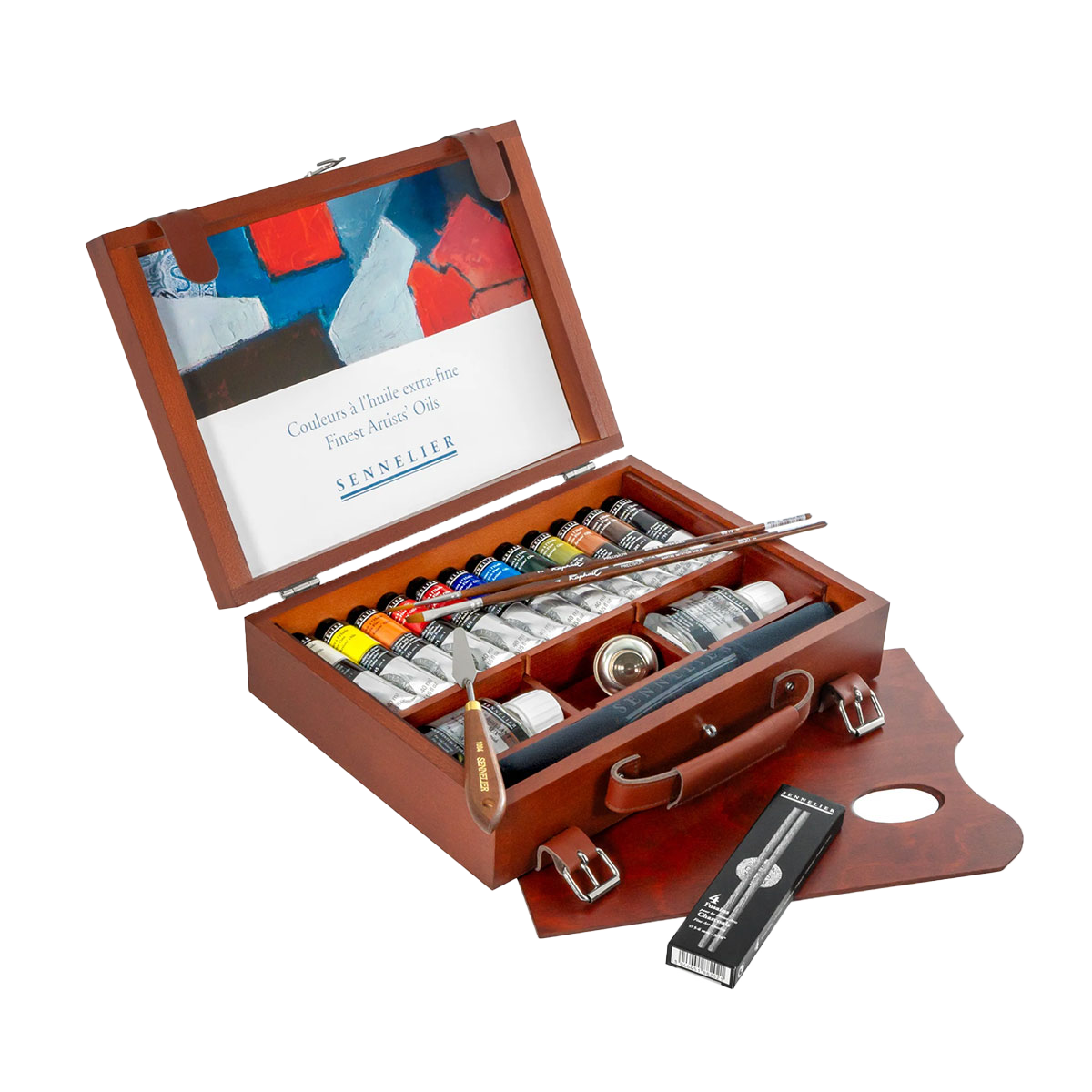 Oil Paint Set Wooden Deluxe
