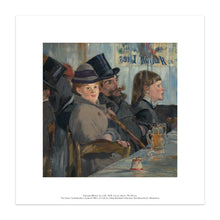 Load image into Gallery viewer, Mounted Print Square Manet Au Café
