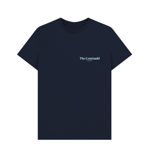 Navy Blue Unisex Baby Blue Small Logo T-Shirt