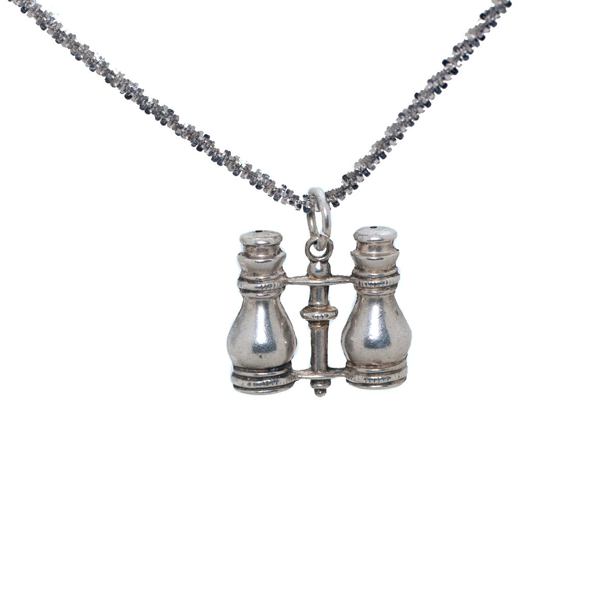 Vintage Silver Binoculars Charm