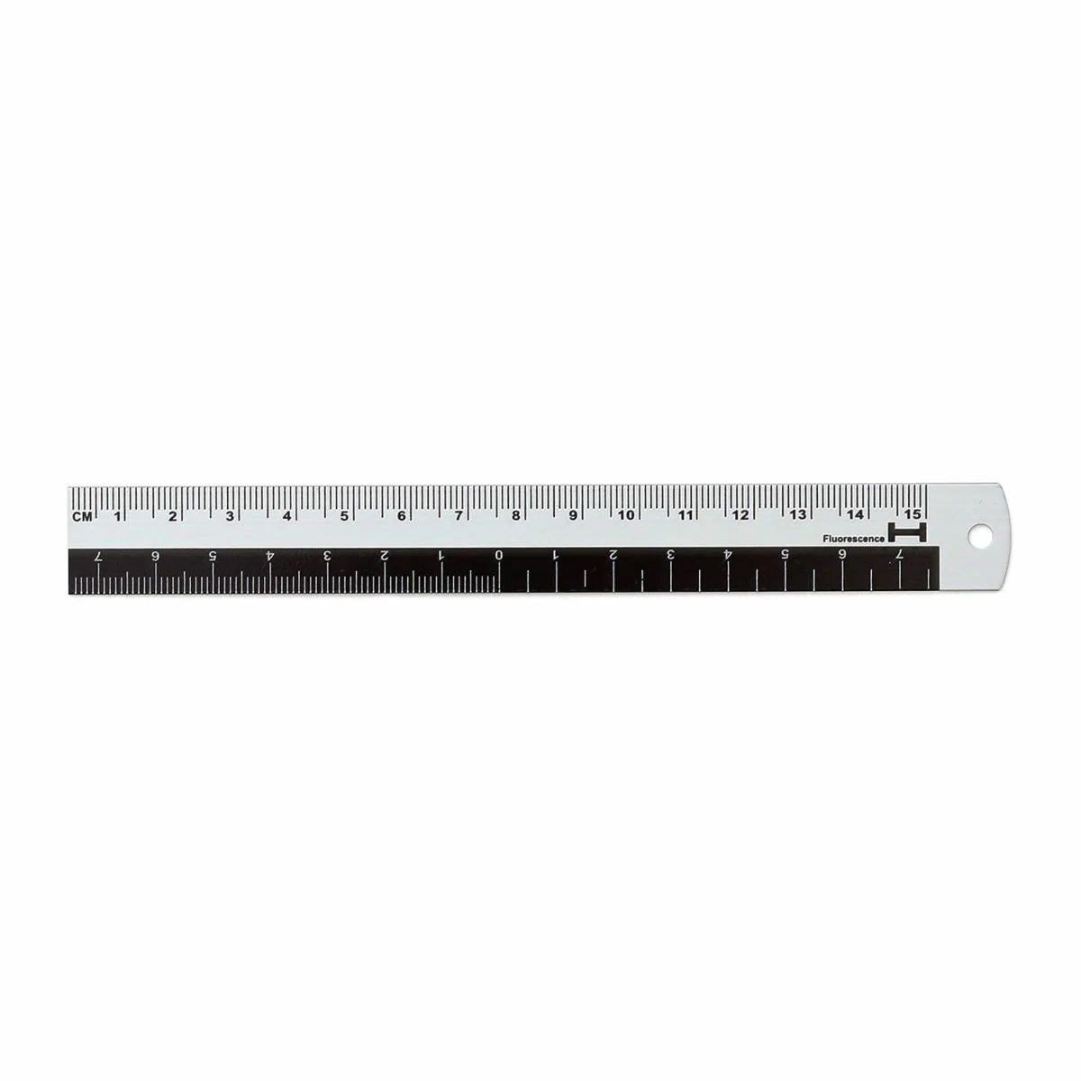 Ruler Black Stripe Aluminium Hightide 15cm