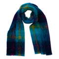 Scarf Mohair Blue Check