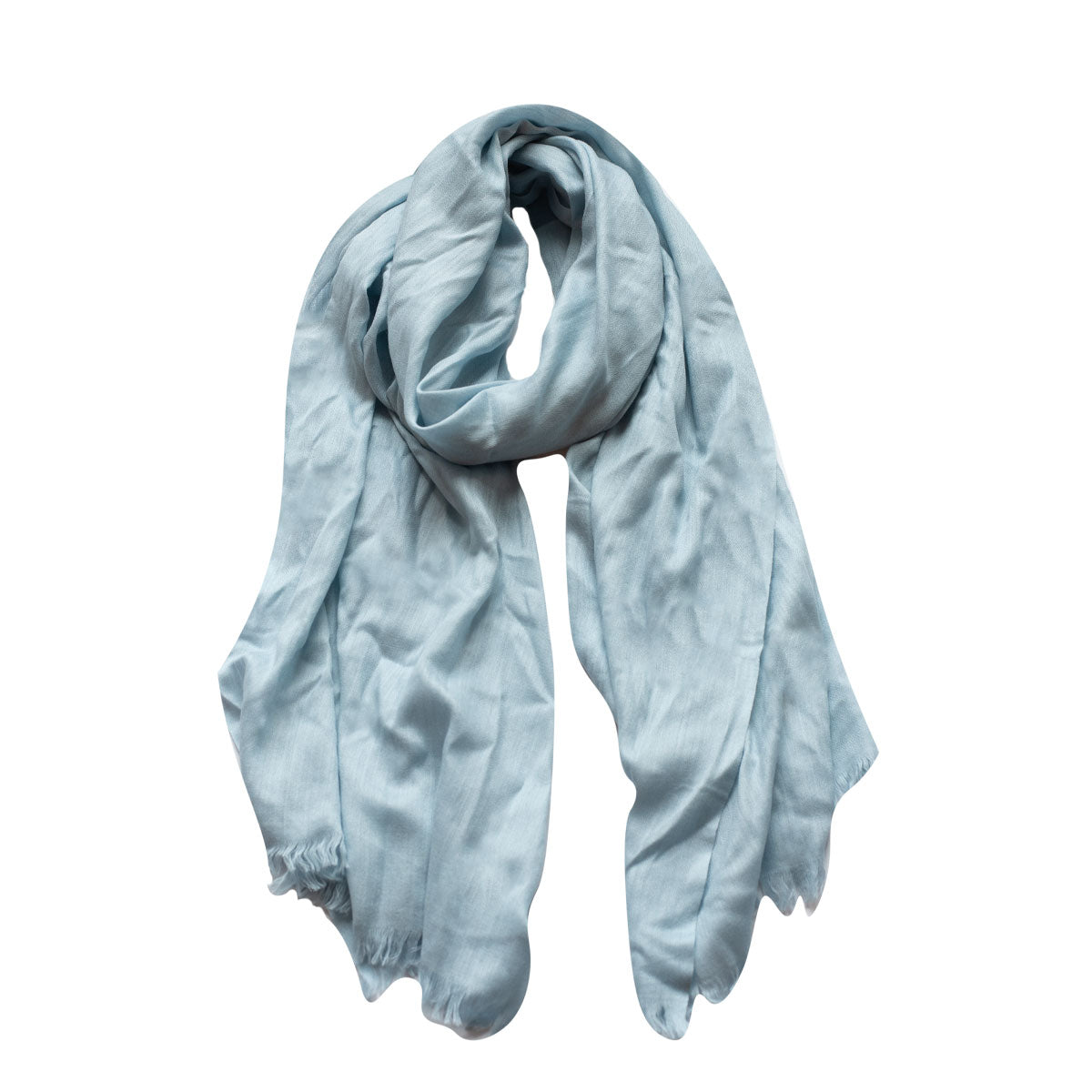 Scarf Light Weight Wool Blue