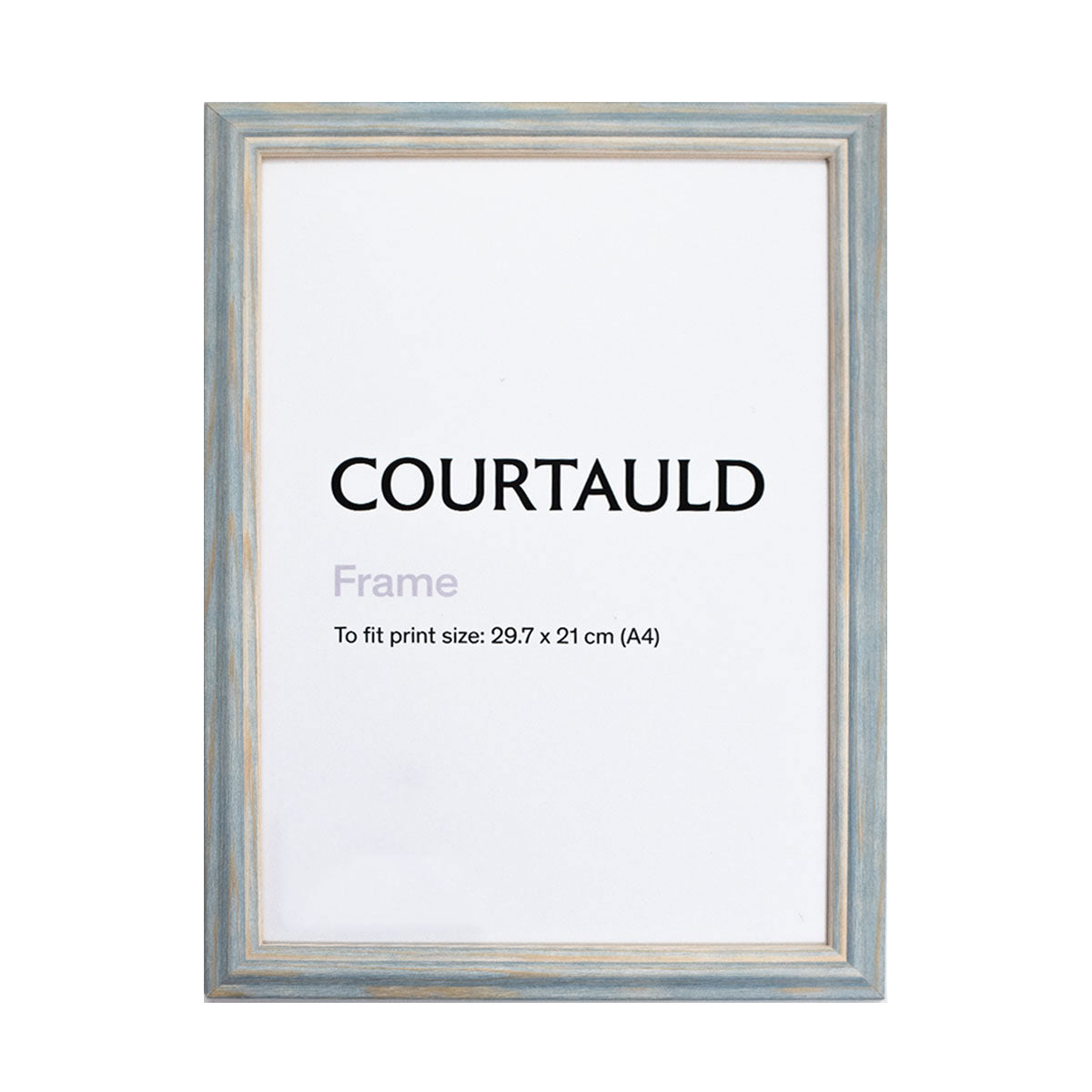 Frame A4 Distressed Pale Blue