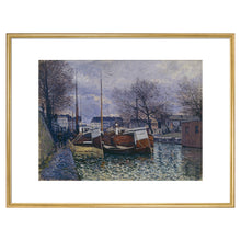 Load image into Gallery viewer, Barges on the Saint-Martin Canal, 1870
