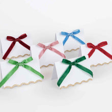 Load image into Gallery viewer, Place Cards Velvet Bow

