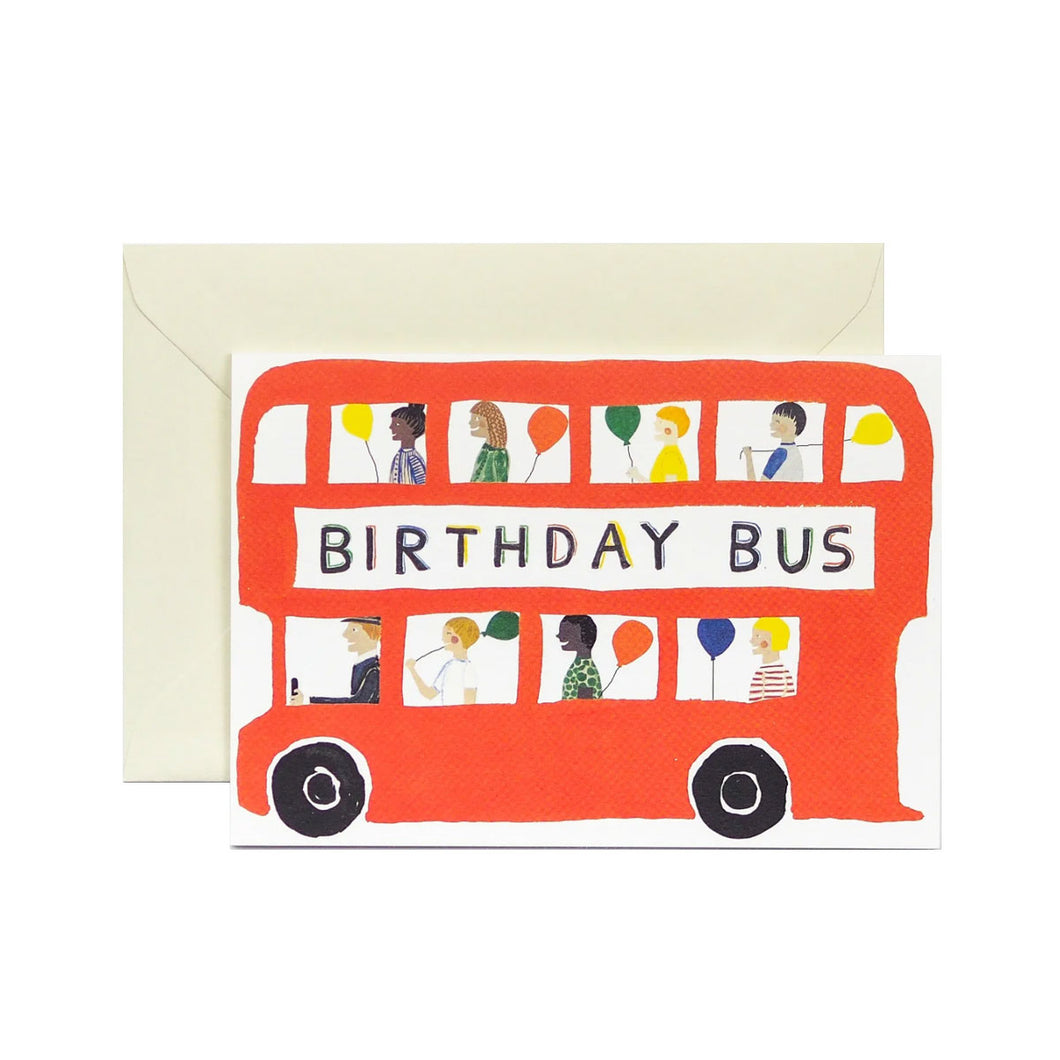 Greetings Card Birthday Bus