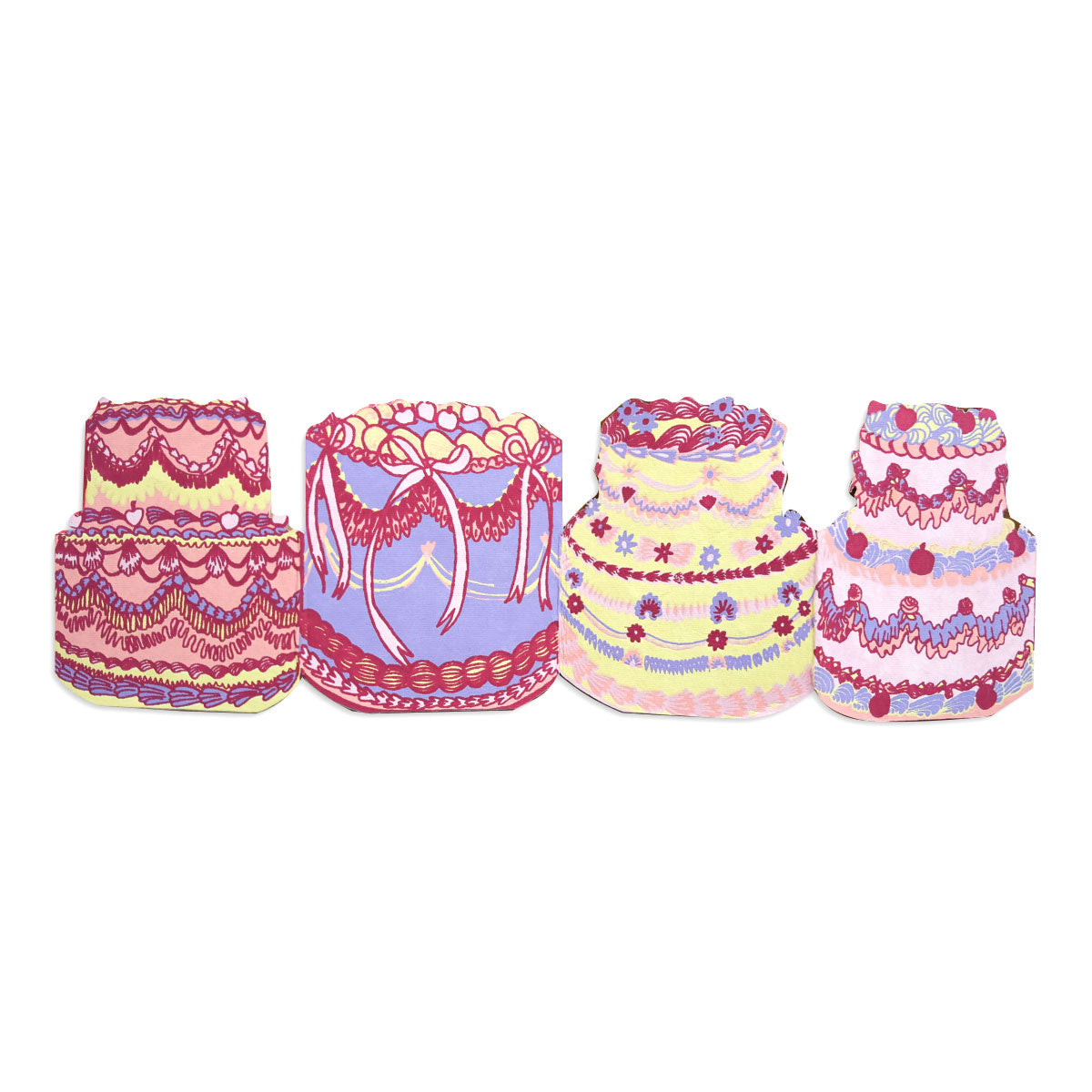 Greetings Card Concertina Cakes