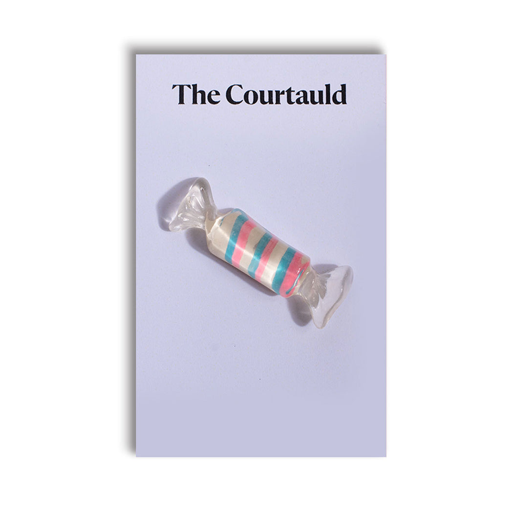 Pin Badge Candy Pink & Blue