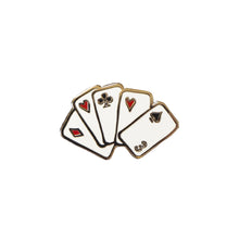 Load image into Gallery viewer, Playing Cards Pin Badge

