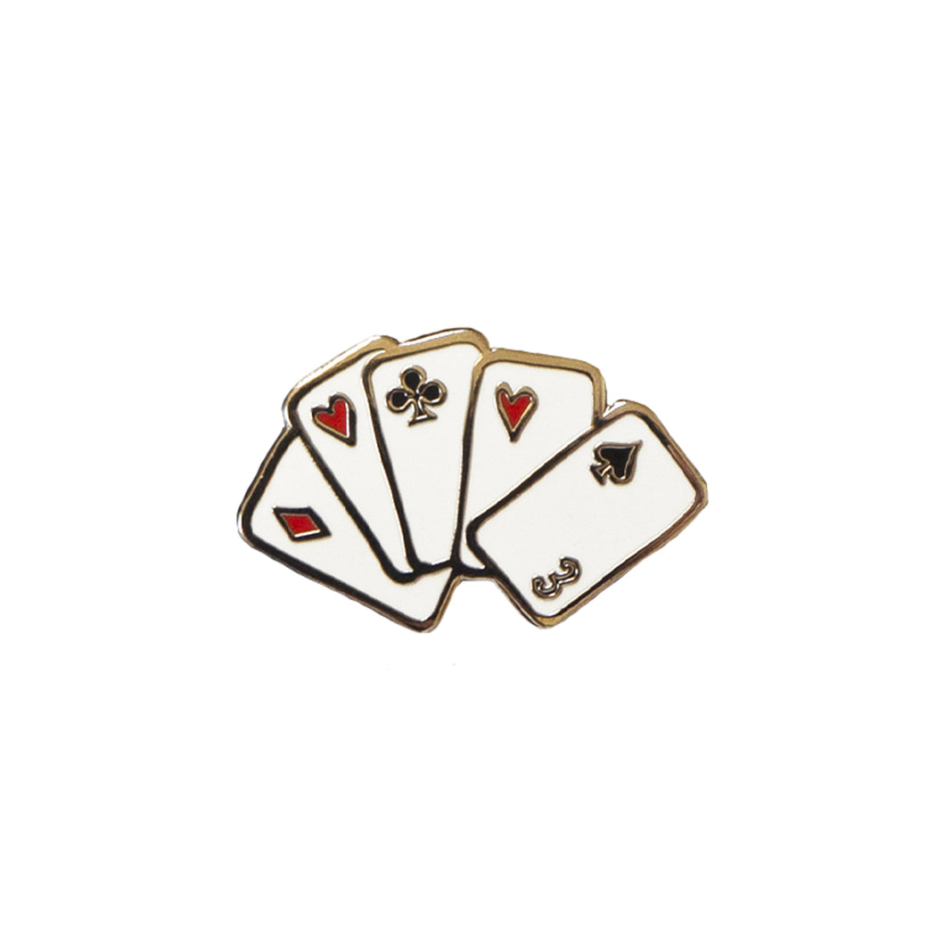 Playing Cards Pin Badge