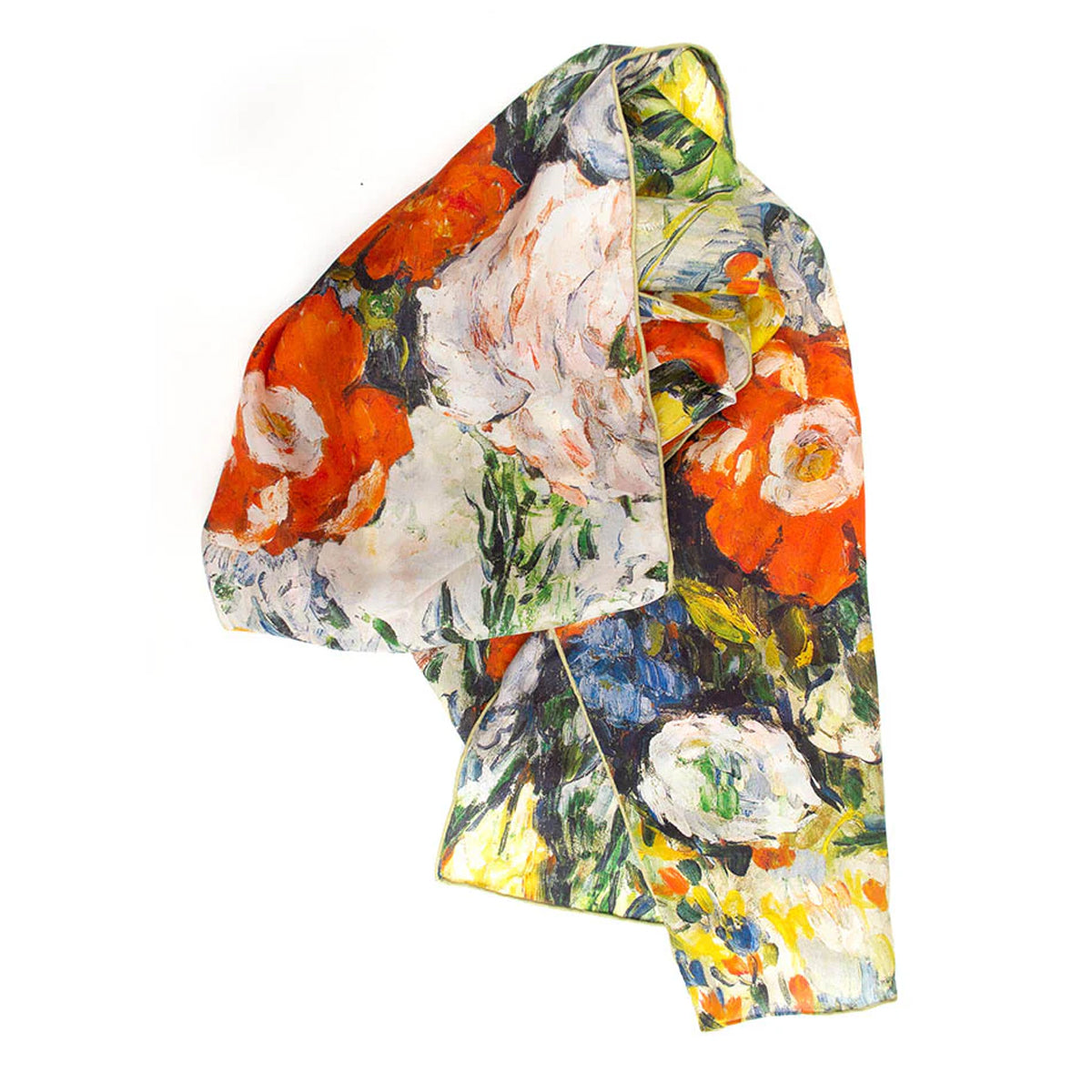 Cezanne Flowers Silk Scarf