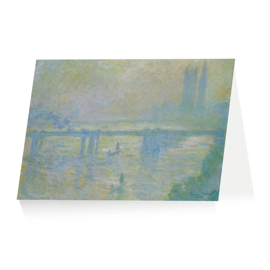 Greetings Card Monet Charing Cross Bridge