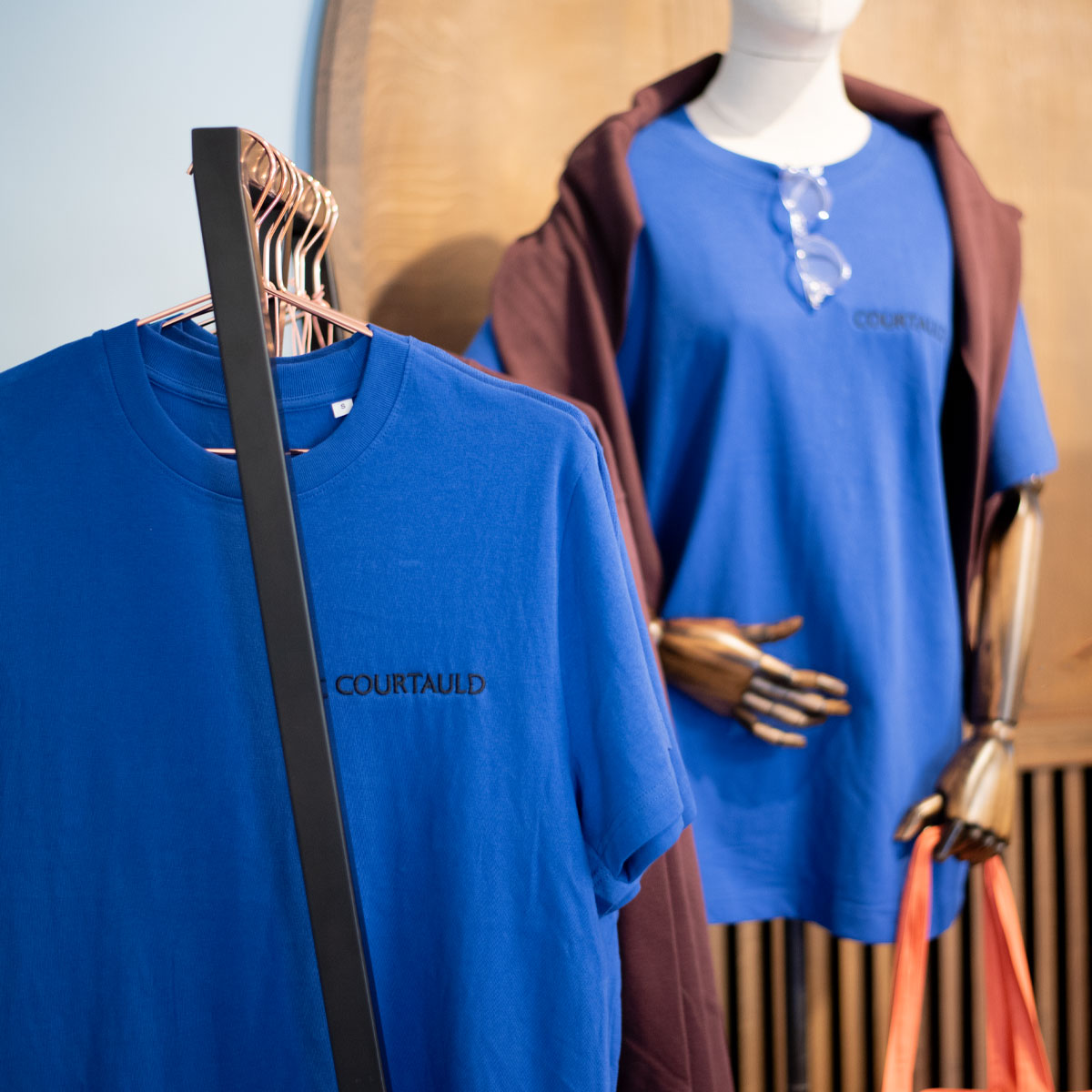 Courtauld Embroidered T-Shirt Blue L