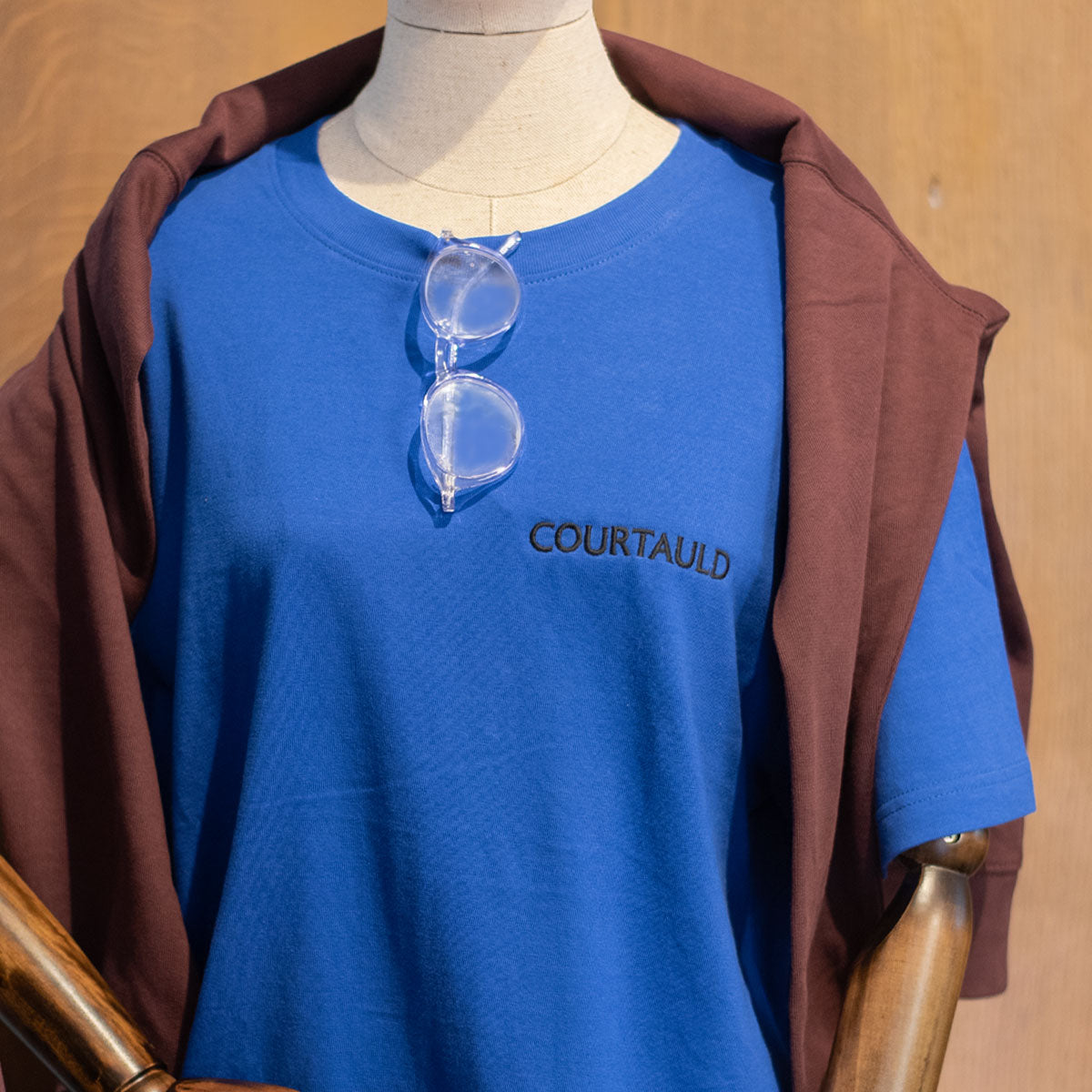 Courtauld Embroidered T-Shirt Blue L