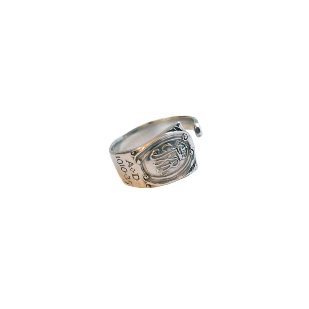 Vintage Sterling Silver Coronation Ring