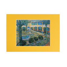 Load image into Gallery viewer, Mounted Print A4 Van Gogh Courtyard Hospital
