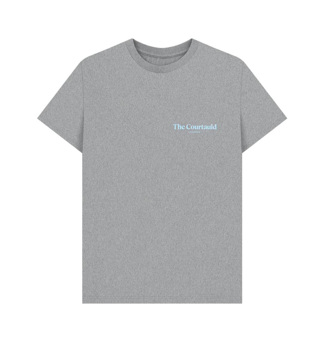 Athletic Grey Unisex Baby Blue Small Logo T-Shirt
