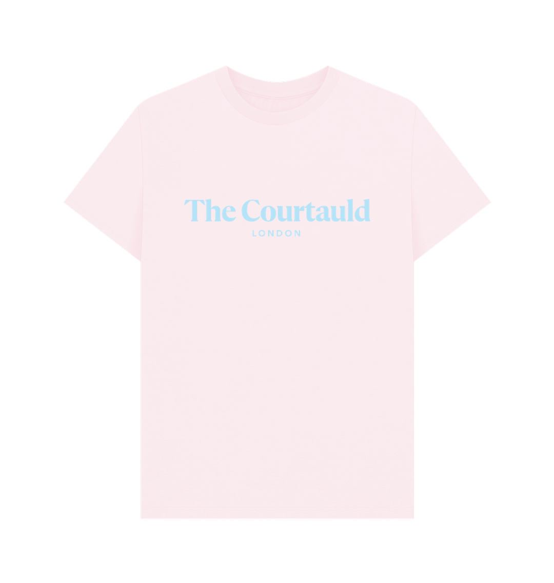 Pink Unisex Baby Blue  Logo T-Shirt