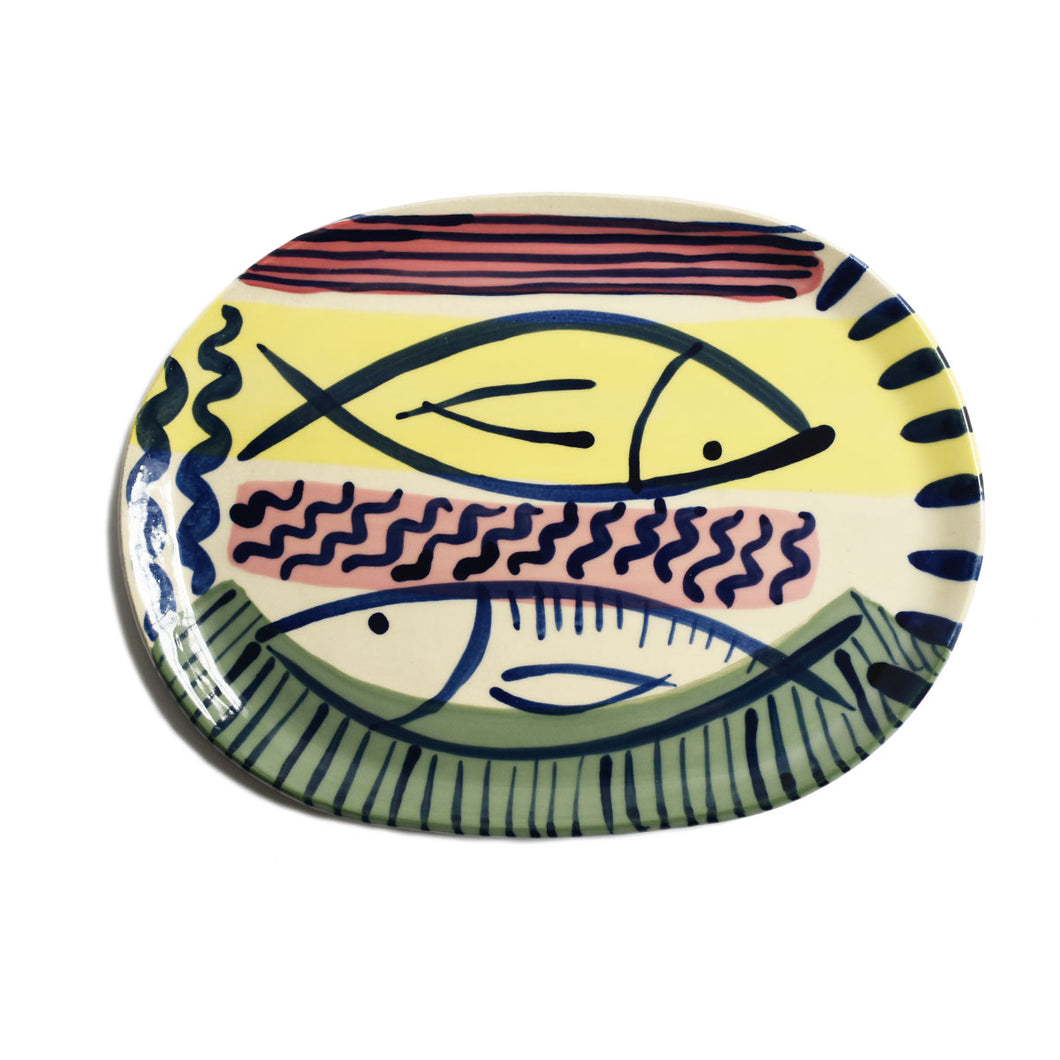 Large Oval Platter Fish