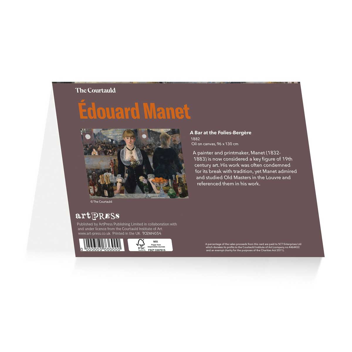 Greetings Card Manet Folies-Bergère