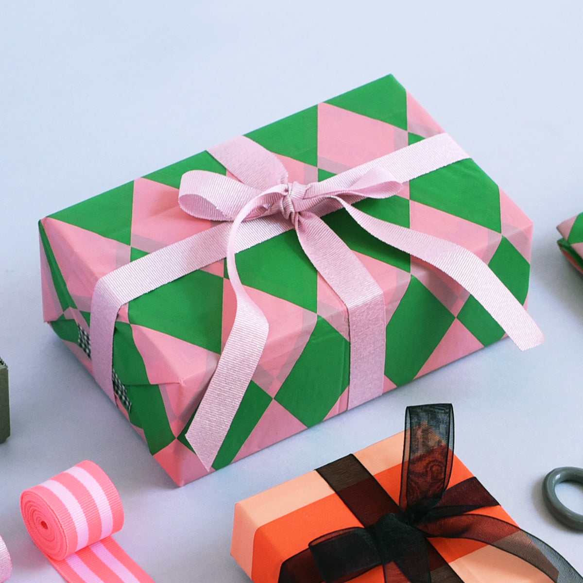 Ribbon Pink Lurex Grosgrain