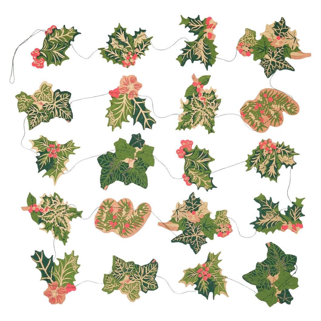 Garland Sewn Holly & Ivy