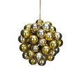 Ornament Silver and Gold Glass Balls