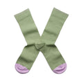 Socks Olive with Lilac