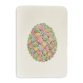 Greetings Card Pastel Florets Royal Icing Egg